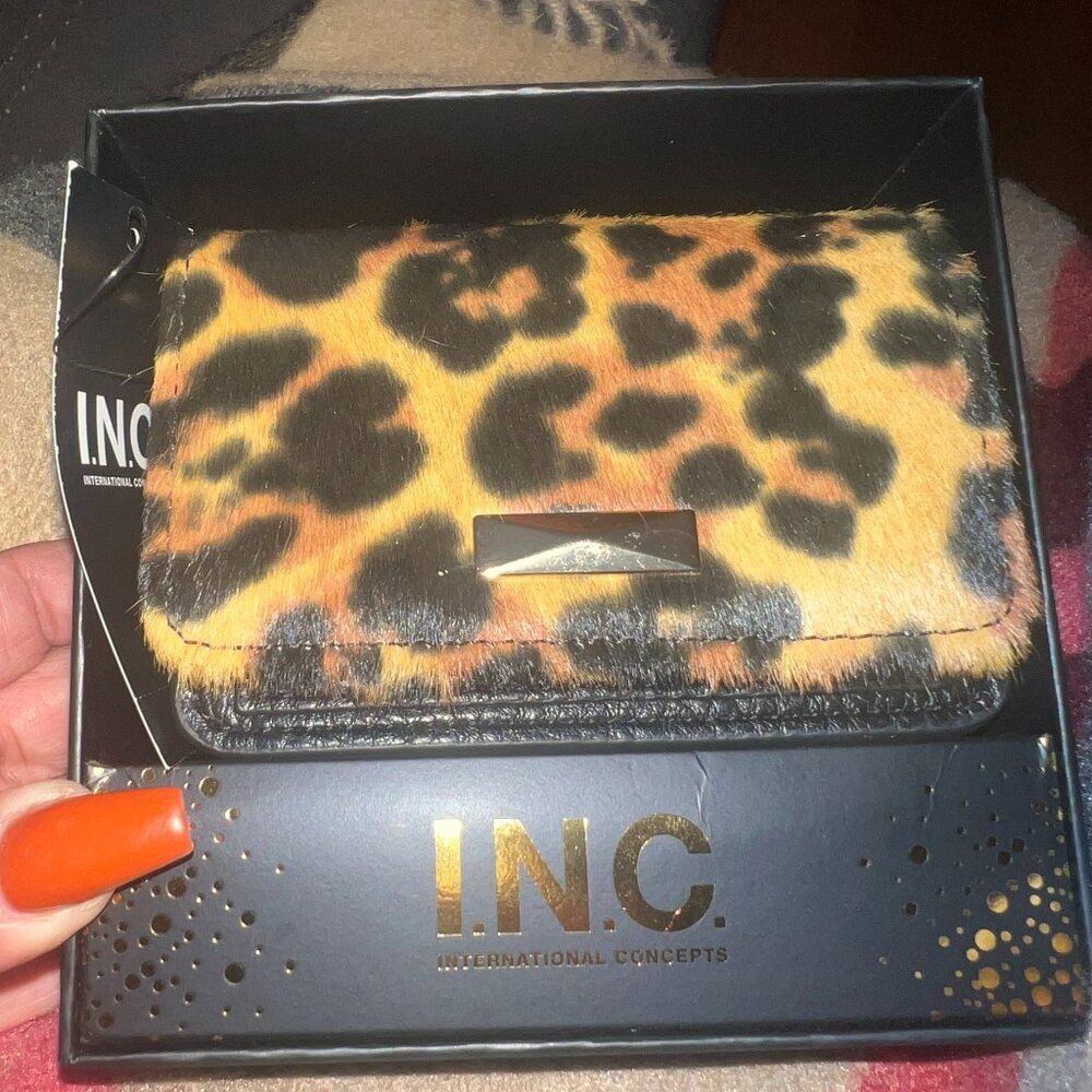 I.N.C. International Concepts Inc. Boxed Izzii Mini Bag, Leopard print. NWT